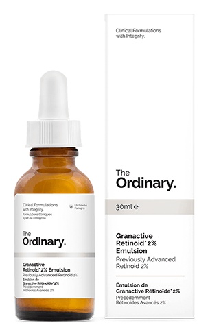 The Ordinary Granactive Retinoid 2% Emulsion bottle and box