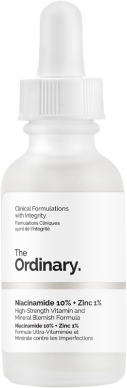 The Ordinary Niacinamide 10% + Zinc 1% serum bottle